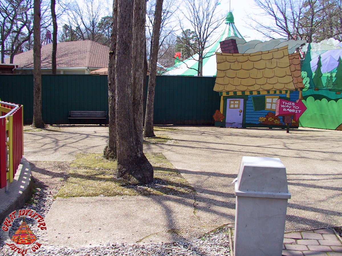 Bugs Bunny Land Backdrops At Six Flags Great Adventure